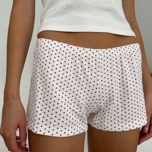 Brandy Melville Emery Heart Sweatshorts